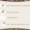 Litière végétale 100% d'origine naturelle - 2 sacs de 10L – Image 2